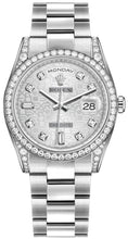 Load image into Gallery viewer, Rolex Day-Date 36 Silver Jubilee Diamond Gold Watch 118389-0122