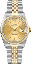 Load image into Gallery viewer, Rolex Oyster Perpetual Date 34 Champagne Dial Women's Watch 15053