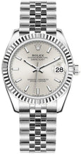 Load image into Gallery viewer, Rolex Datejust 31 18k White Gold Fluted Bezel Women's Watch 278274-0012