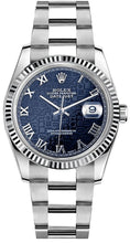 Load image into Gallery viewer, Rolex Datejust 36 White Gold Fluted Bezel &amp; Steel Watch 116234