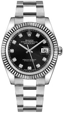 Load image into Gallery viewer, Rolex Datejust 41 Black Diamond Dial Men's Watch 126334-0011