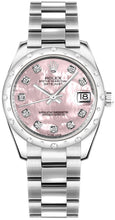 Load image into Gallery viewer, Rolex Datejust 31 Pink Mother of Pearl Diamond Ladies Watch 178344-0067