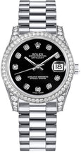 Load image into Gallery viewer, Rolex Datejust 31 Black Diamond Watch 178159-0023