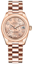 Load image into Gallery viewer, Rolex Datejust 31 Pink Floral Design Dial Watch 178245F-0031