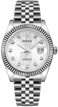 Load image into Gallery viewer, Rolex Datejust 36 White Gold Fluted Bezel Luxury Watch 116234-0087