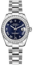 Load image into Gallery viewer, Rolex Datejust 31 Blue Dial White Gold Women's Watch 178384-0058