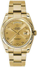 Load image into Gallery viewer, Rolex Day-Date 36 Fluted Bezel Oyster Bracelet Watch 118238
