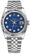 Load image into Gallery viewer, Rolex Datejust 36 Diamond Dial &amp; Bezel Watch 116234