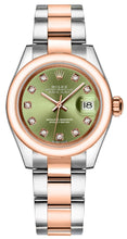Load image into Gallery viewer, Rolex Lady-Datejust 28 Green Diamond Oyster Women's Watch 279161-0008