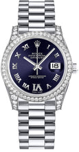Load image into Gallery viewer, Rolex Datejust 31 Purple Dial Diamond Watch 178159-0064