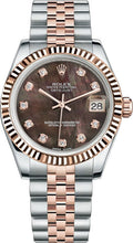Load image into Gallery viewer, Rolex Datejust 31 Black Mother of Pearl Dial Watch 178271-0032