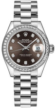 Load image into Gallery viewer, Rolex Datejust 31 Dark Grey Diamond Dial &amp; Bezel 278289RBR-0006