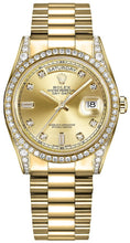 Load image into Gallery viewer, Rolex Day-Date 36 Champagne Diamond Watch 118388-0019