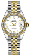 Load image into Gallery viewer, Rolex Lady-Datejust 28 White Roman Numeral Dial Watch 279383RBR-0023