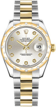Load image into Gallery viewer, Rolex Datejust 31 Silver Diamond Oyster Bracelet Women's Watch 178343-0042
