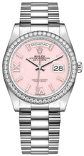 Load image into Gallery viewer, Rolex Day-Date 36 Pink Opal Diamond Women's Watch 128349RBR-0008