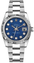 Load image into Gallery viewer, Rolex Datejust 36 Diamond Fluted Bezel Watch 116234
