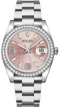 Load image into Gallery viewer, Rolex Datejust 36 Pink Dial Oyster Bracelet Watch 116244