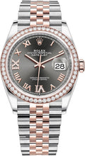 Load image into Gallery viewer, Rolex Datejust 36 Roman Numeral Diamond Jubilee Women's Watch 126281RBR-0011