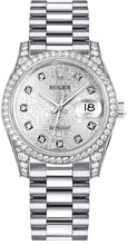 Load image into Gallery viewer, Rolex Datejust 31 Silver Jubilee Dial Diamond Watch 178159-0012