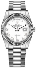 Load image into Gallery viewer, Rolex Day-Date 36 Platinum Fluted Bezel Unisex Watch 128236-0007