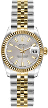 Load image into Gallery viewer, Rolex Lady-Datejust 26 Silver Dial Jubilee Bracelet Watch 179173