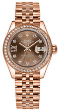 Load image into Gallery viewer, Rolex Lady-Datejust 28 Jubilee Bracelet Gold Watch 279135RBR-0002