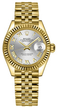 Load image into Gallery viewer, Rolex Lady-Datejust 28 Silver Roman Numeral Dial Watch 279178-0021