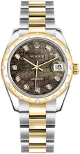 Load image into Gallery viewer, Rolex Datejust 31 Black Mother of Pearl Diamond Jubilee Women's 178343-0047