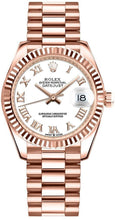 Load image into Gallery viewer, Rolex Datejust 31 White Dial 18k Everose Gold Women's Watch 278275-0019