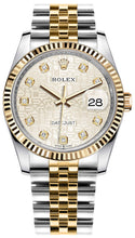 Load image into Gallery viewer, Rolex Datejust 36 Silver Jubilee Dial Women's Watch 126233-0027