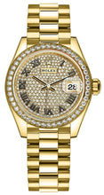 Load image into Gallery viewer, Rolex Lady-Datejust 28 Diamond Pave President Women's Watch 279138RBR-0029