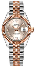 Load image into Gallery viewer, Rolex Lady-Datejust 28 Roman Numeral Dial Gold &amp; Steel Watch 279171-0005