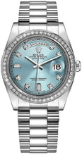 Load image into Gallery viewer, Rolex Day-Date 36 Diamond Ice Blue Watch 118346-0028
