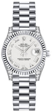 Load image into Gallery viewer, Rolex Lady-Datejust 26 White Roman Numeral Gold Women's Watch 179239