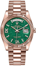 Load image into Gallery viewer, Rolex Day-Date 36 Green Aventurine Dial Unisex Watch 128235-0068