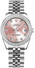 Load image into Gallery viewer, Rolex Datejust 31 Pink Dial Jubilee Band Diamond Women's Watch 178384-0045