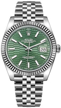 Load image into Gallery viewer, Rolex Datejust 41 Mint Green Dial Automatic Men's Watch 126334-0030