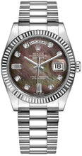 Load image into Gallery viewer, Rolex Day-Date 36 White Gold President Bracelet Diamond Watch 118239-0076