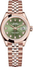 Load image into Gallery viewer, Rolex Lady-Datejust 28 Green Diamond Dial Watch 279165-0012