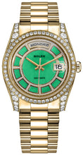 Load image into Gallery viewer, Rolex Day-Date 36 Green Dial Yellow Gold Watch 118388-0157