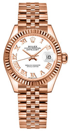 Rolex Lady-Datejust 28 White Roman Numerals Women's Watch 279175-0022