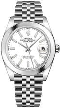 Load image into Gallery viewer, Rolex Datejust 41 White Dial Oystersteel Automatic Men's Watch 126300-0006