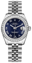 Load image into Gallery viewer, Rolex Datejust 31 Blue Dial Jubilee Bracelet Women's Watch 178384-0038