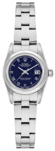 Load image into Gallery viewer, Rolex Oyster Perpetual Date 26 Blue Roman Dial Women's Watch 69190