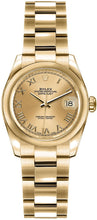 Load image into Gallery viewer, Rolex Lady-Datejust 26 Yellow Gold Women's Watch 179168
