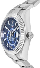 Load image into Gallery viewer, Rolex Sky-Dweller Fluted Bezel Oystersteel Calendar &amp; GMT Feature Men's Watch 326934-0003