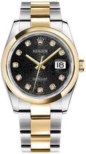 Load image into Gallery viewer, Rolex Datejust 36 Black Diamond Jubilee Watch 116203-0153