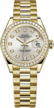 Load image into Gallery viewer, Rolex Lady-Datejust 28 Silver Diamond Gold Watch 279138RBR-0019
