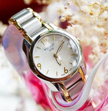 Load image into Gallery viewer, Tissot T Wave Mother of Pearl Dial Two Tone Steel Strap Watch for Women - T023.210.22.117.00